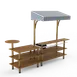 Steelite MGCMLC07BBWF Mogogo Mixology Bar Station, 125x41x95.5, Modular, Mixed Materials, Configurable Buffet Table 1 image