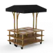 Steelite MGCMLD15BBBW Square Marketing Warming Station, 71x67x95.5in, Modular, Mixed Materials, Mogogo 1 image