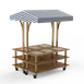 Steelite MGCMLD15BBWW Square Market Warming Station, 71.0x67.0x95.5in, Modular, Mixed Materials 1 image