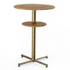 Steelite MGCPBR02BBXX Round Bar Height Table, 30" x 42.5", Polo, Mixed Materials, 1 Per Case 1 image