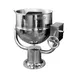 Groen D-20 20 Gallon Floor Tilting 2/3 Steam Jacketed Direct Steam Kettle w/ Pedestal Base 1 image