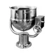 Groen D-60 60 Gallon Floor Tilting 2/3 Steam Jacketed Direct Steam Kettle w/ Pedestal Base 1 image