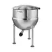 Groen FT-20 20 Gallon Floor Stationary 2/3 Steam Jacketed Direct Steam Kettle w/ Tri-Leg Base 1 image