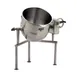Legion TWT-50 50 Gallon Floor Tilting 2/3 Steam Jacketed Direct Steam Kettle w/ Tri-Leg Base 1 image