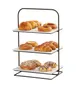 Cal-Mil 25201-3-13 Tiered Display Stand – 10.25" x 14.25" x 21" H, 3-Tier Black Wire Frame 1 image