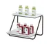 Cal-Mil 25202-610-13 Logan Merchandiser Stand, 11.5" x 10.5" x 8" Height, Two-Tier Wire Frame, Black 1 image