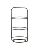 Cal-Mil 25204-10-13 Logan Plate Display Stand, 11.75" Round, 3-Tier, Wire Frame, Black 2 image