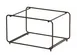 Cal-Mil 25208-1012-13 Tiered Wire Display Stand, 15.75" x 11.5" x 9.25", Black, Two-Tier Rectangular 1 image