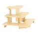 Cal-Mil 25229-93 Logan Corner Shelf, 23" x 23" x 15.25" Angled Three-Tier Birch Wood Stand, Natural 2 image