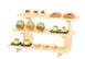 Cal-Mil 25230-93 Tiered Display Stand, 3-Tier Modular Wood, 29" x 18.5" x 15.25" H, Natural 1 image
