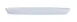 Cal-Mil 26143-618-15 Oval Melamine Cove Platter, 18" x 6" x 1.5" Matte White Serving Tray 2 image