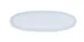 Cal-Mil 26143-618-15 Oval Melamine Cove Platter, 18" x 6" x 1.5" Matte White Serving Tray 1 image
