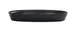 Cal-Mil 26143-711-13 Oval Melamine Cove Platter, 11" x 7" x 1.5" Matte Black, 1 Tray 2 image