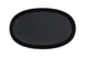 Cal-Mil 26143-711-13 Oval Melamine Cove Platter, 11" x 7" x 1.5" Matte Black, 1 Tray 1 image