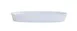 Cal-Mil 26143-711-15 Oval Melamine Serving Platter, 11" x 7" x 1.5" Matte White Cove Design 2 image