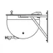 Legion LSWT-20 20 Gallon Wall Mount Stationary Full Steam Jacketed Direct Steam Kettle, Wall Bracket 1 image