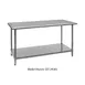 Quantum MSST-2436U 36" Open Base Work Table with Undershelf & Casters / Heavy Gauge - Mobile 1 image