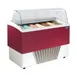 Stoelting CD-BR07-37-RP Gelato Dipping Cabinet, 53" W x 26" D x 48" H Red Glass, 7x5Ltr Pans, 115V 1 image
