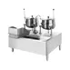 Cleveland SD1200K612 18 Gallon Floor Tilting 2/3 Steam Jacketed Direct Steam Kettle Cabinet Assembly w/ 48" Cabinet 1 image