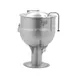 Legion LP-10 10 Gallon Floor Stationary 2/3 Steam Jacketed Direct Steam Kettle w/ Pedestal Base 1 image