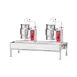 Vulcan VEKT50/66 12 Gallon Floor Tilting 2/3 Steam Jacketed Electric Kettle Assembly w/ 50" Stand 1 image
