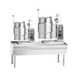 Vulcan VEKT64/612 18 Gallon Floor Tilting 2/3 Steam Jacketed Electric Kettle Assembly w/ 64" Stand 3 image