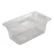 Concasse MCIP1310 Clear Polycarbonate Food Pan, 1/3 Size, 6‑7/8" W x 12‑3/4" D x 4" H, NSF 1 image