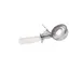 Concasse MCPP10 - 10" Solid Portion Spoon, 3 oz, Stainless Steel with Beige Ivory Plastic Handle 1 image