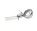Concasse MCPP10L - 10" Ivory Portion Spoon, 3 oz Stainless Steel with Plastic Handle 1 image