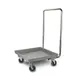 Concasse MCRACCAR2 Transporter Tray Dolly, 21" W x 21" D x 7.5" H Stainless Steel, Stack Design with Handle 1 image
