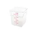 Concasse MCRC15000 Square Food Storage Container, 18 Liters, Clear Polycarbonate, With Cap - 1/Each 1 image
