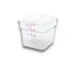 Concasse MCRC3500 Clear Polycarbonate Food Storage Container, 4 Liters, Square, With Cap 1 image
