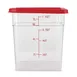 Concasse MCRC7000 Square 8 Liter Clear Polycarbonate Food Storage Container with Secure Lid 1 image
