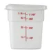 Concasse MCRCE3500 Clear Polyethylene Food Storage Container, 4 Liters, Square, With Cap 1 image