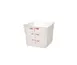 Concasse MCRCE5500 Clear Polyethylene Food Storage Container, 6 Liters, Square, With Cap 1 image