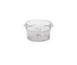 Concasse MCRR1000 Clear Polycarbonate Food Storage Container, 1 Liter, Round with Cap 1 image