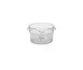 Concasse MCRR2000 Clear Polycarbonate Food Storage Container, 2 Liters, Round, With Cap 1 image