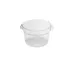 Concasse MCRRL15000 Food Storage Container – 18 L (19-24 qt) Round Clear Polycarbonate with Cap 1 image