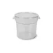 Concasse MCRRL4000 Food Storage Container, 4 Liters, Round, Clear Polycarbonate with Cap 1 image