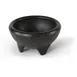 Concasse MCSAL03 Molcajete Salsa Bowl, Plastic Black Bowl, 5" Diameter, Heavy‑Duty Design - 1/Each 1 image