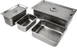 Concasse MCTA241900 1/9 Size Slotted Stainless Steel Steam Table Pan Cover with Handle 1 image