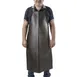 Concasse MCTXDEL2539 Bib Apron - 25" x 39" Vinyl, Black, Heavy-Duty Kitchen Prep Apron 1 image