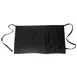 Concasse MCTXDEL7945N Waist Apron, 31" x 18", Durable Black with Bag - 1/Bag 1 image
