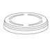 Dinex DX109-111 ProCap Clear-View Disposable Cup Lids, 109-111mm, Clear, 1,000/Case 1 image