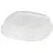 Dinex DX11810174 Disposable Clear Plastic Dome Lid for 10 oz. Square Dish – 36/Case 1 image