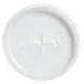 Dinex DX1193ST8714 2-1/4" Cup Lid, Straw Slot, Clear, Fits Cambro 500P, Carlisle 5501/5105 - 1000/Case 1 image