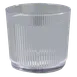 Dinex DX4GCOF907 Crystalon Clear 9oz Tumbler, 2-9/10" H, Ribbed, SAN Plastic - 36/Case 1 image