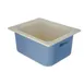 Dinex DXCM1101C1402 Coolcheck Food Pan, 1/2 Size, 6 Qt, 6" Deep, White/Blue, Plastic, Color Changing 1 image