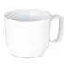 Dinex DXCMU802A - 8 oz White Vitrified China Mug 3½" Dia x 3" H, Stackable with Handle - 1/Case 1 image