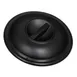 Dinex DXHHDM903 - 9" Dome Lid for Disposable 9" Plate, Black Polypropylene, Heat Safe, 1/Case 1 image